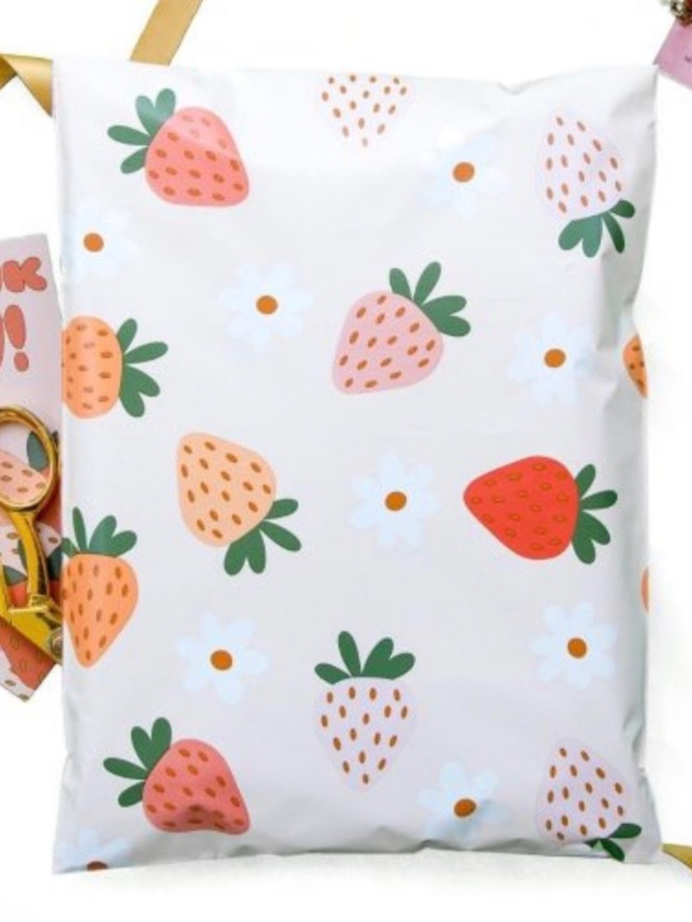 Polymailers: (20) 10x13 Strawberry print